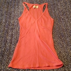 Coral A&F racerback tank